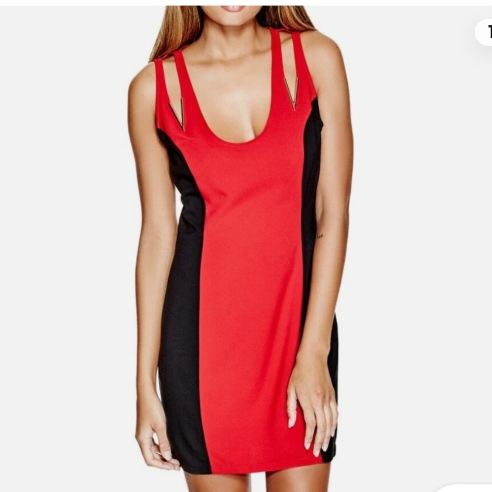 GUESS CUTE SEXY RED and Black DRESS